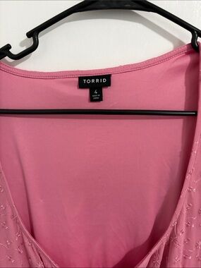 torrid Pink Embroidered V-Neck Camisole